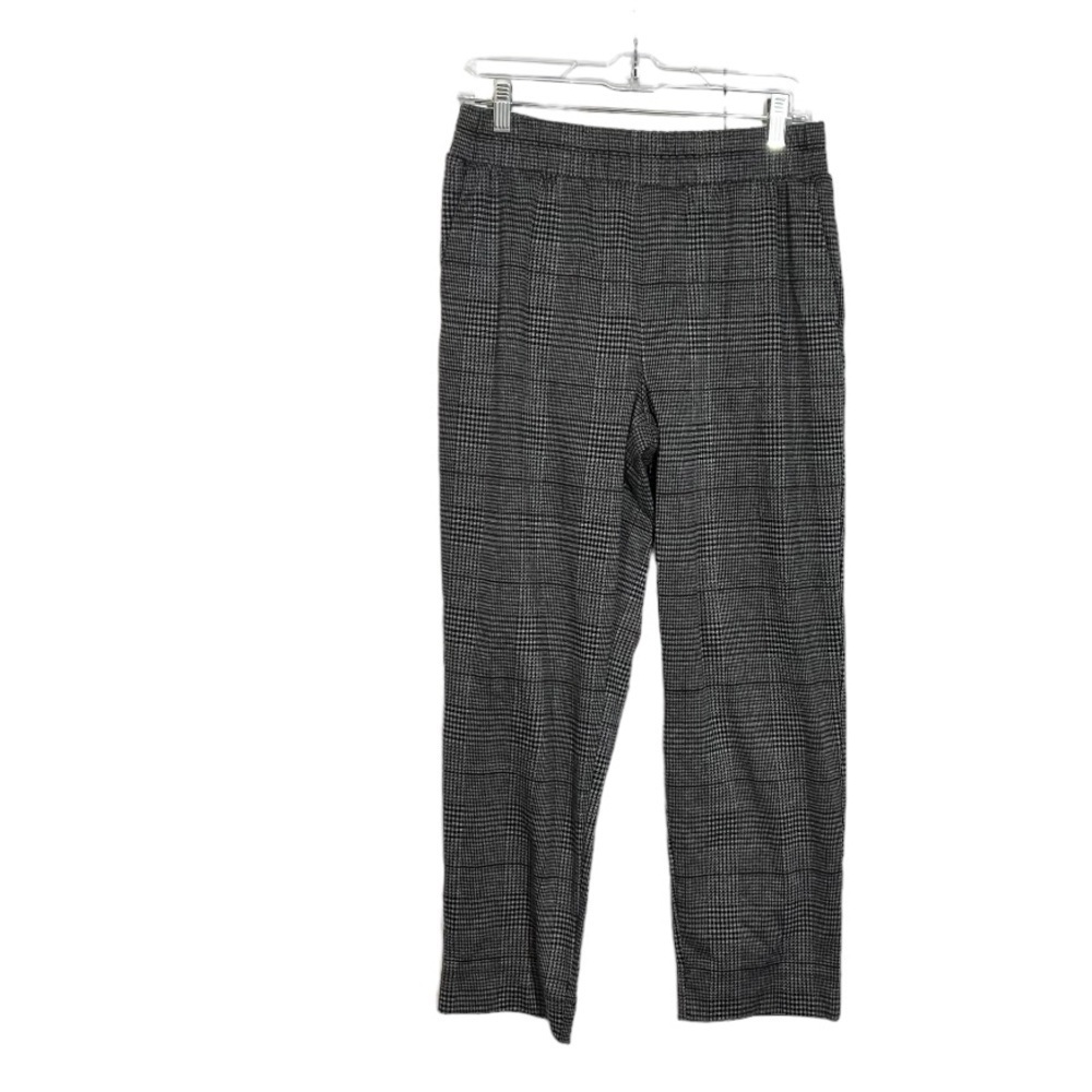 A New Day Gingham Stretch Pleated Pants Size Small